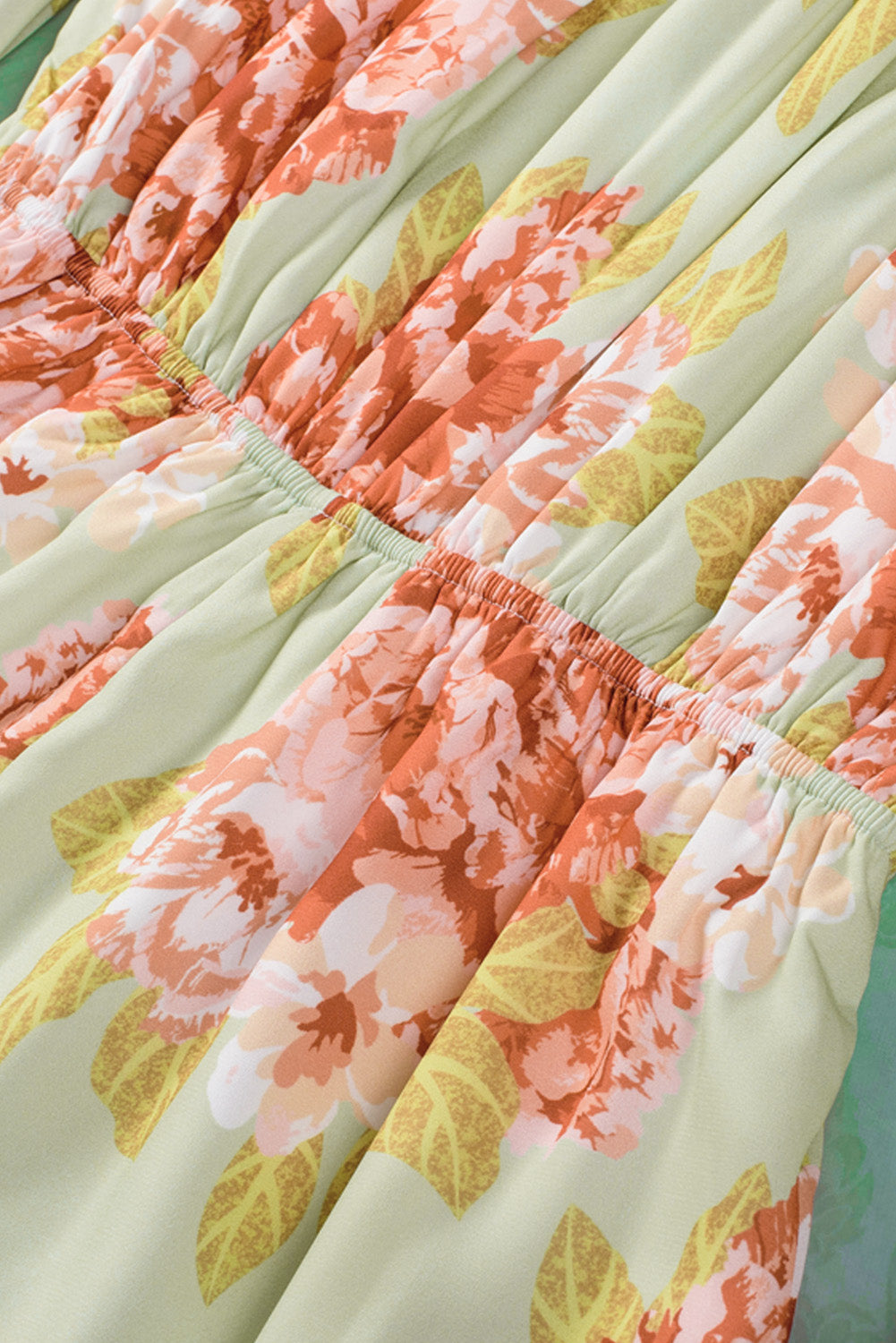 Floral Off-Shoulder Tassel Tie Romper