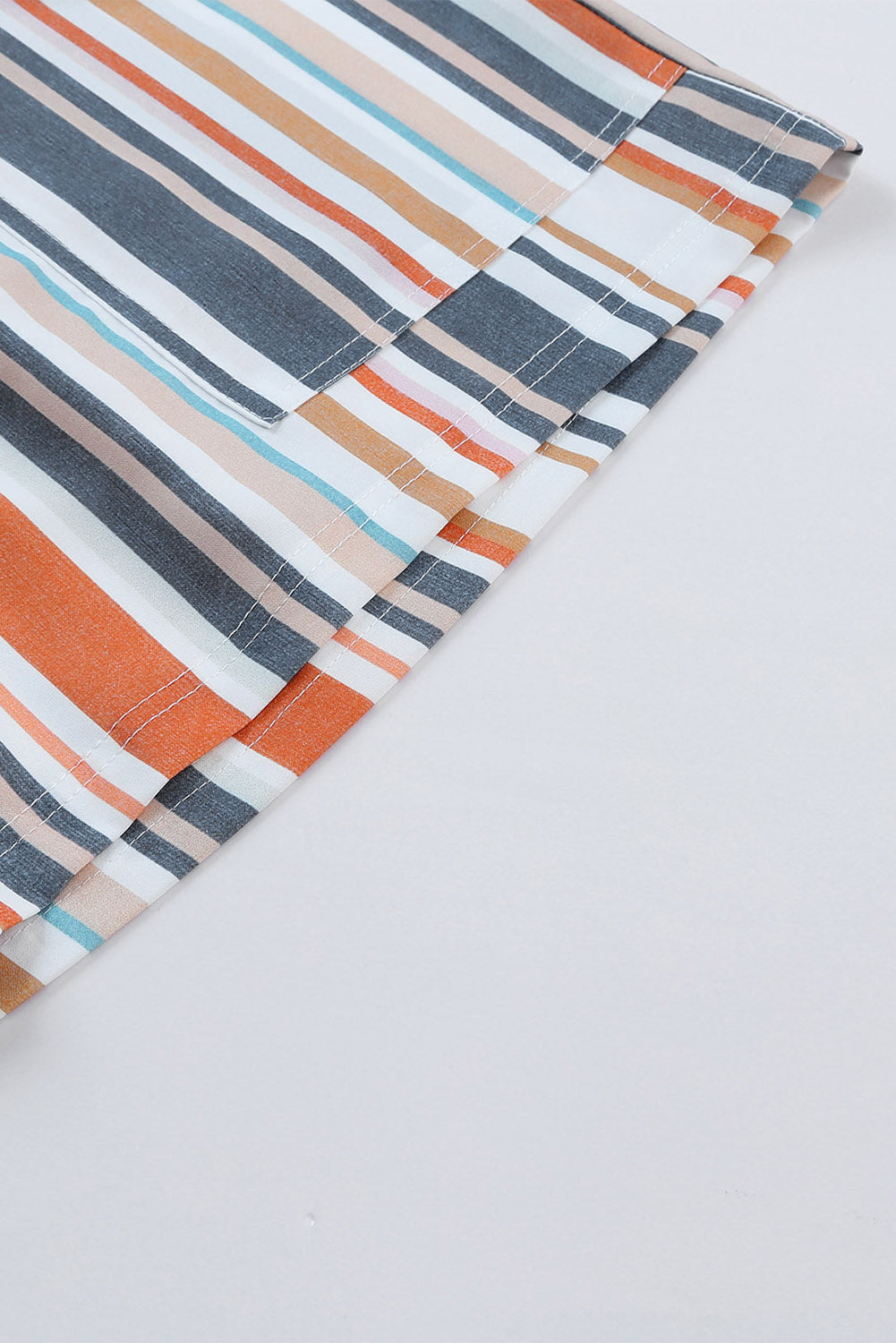 Striped Paperbag Waist Shorts