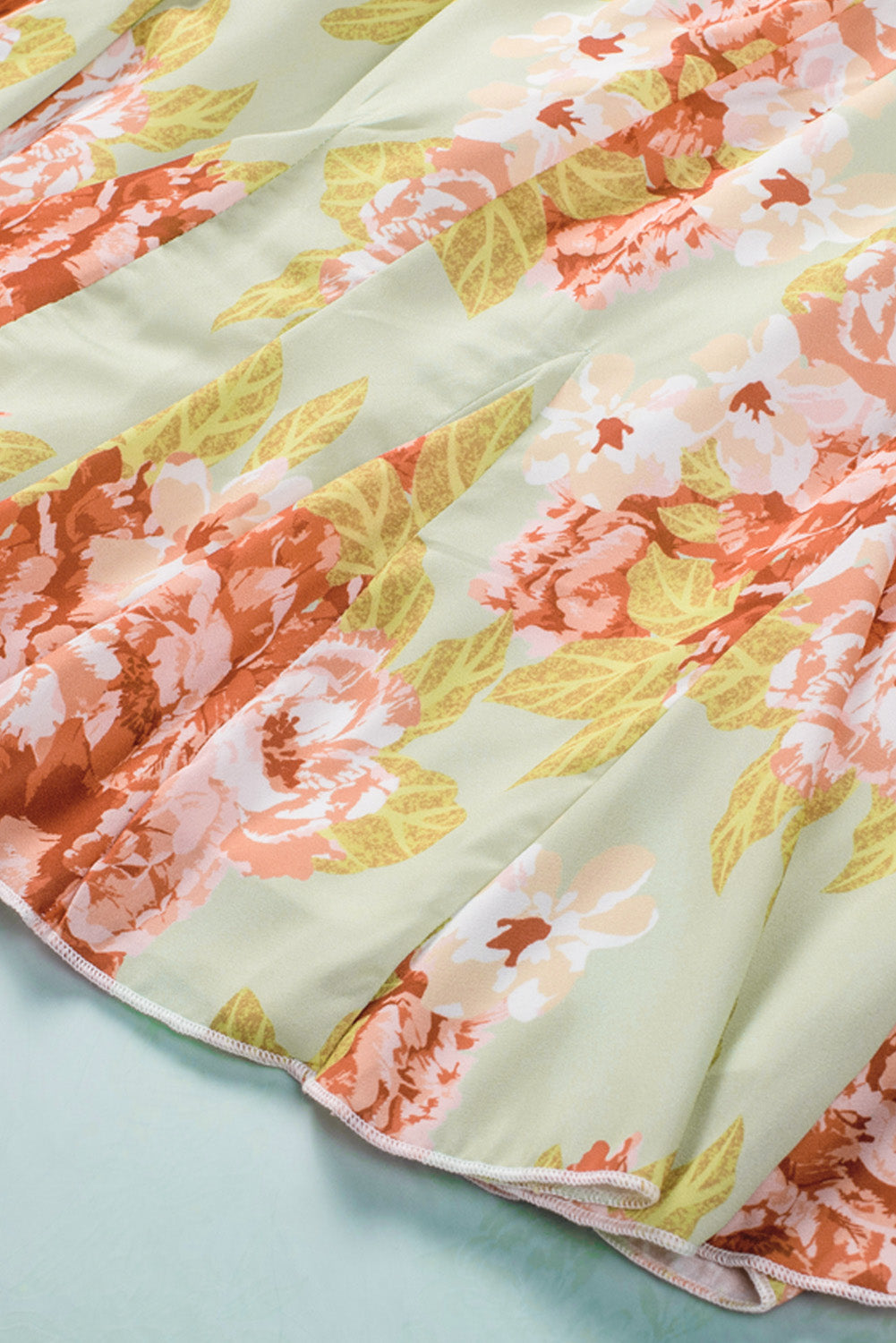 Floral Off-Shoulder Tassel Tie Romper