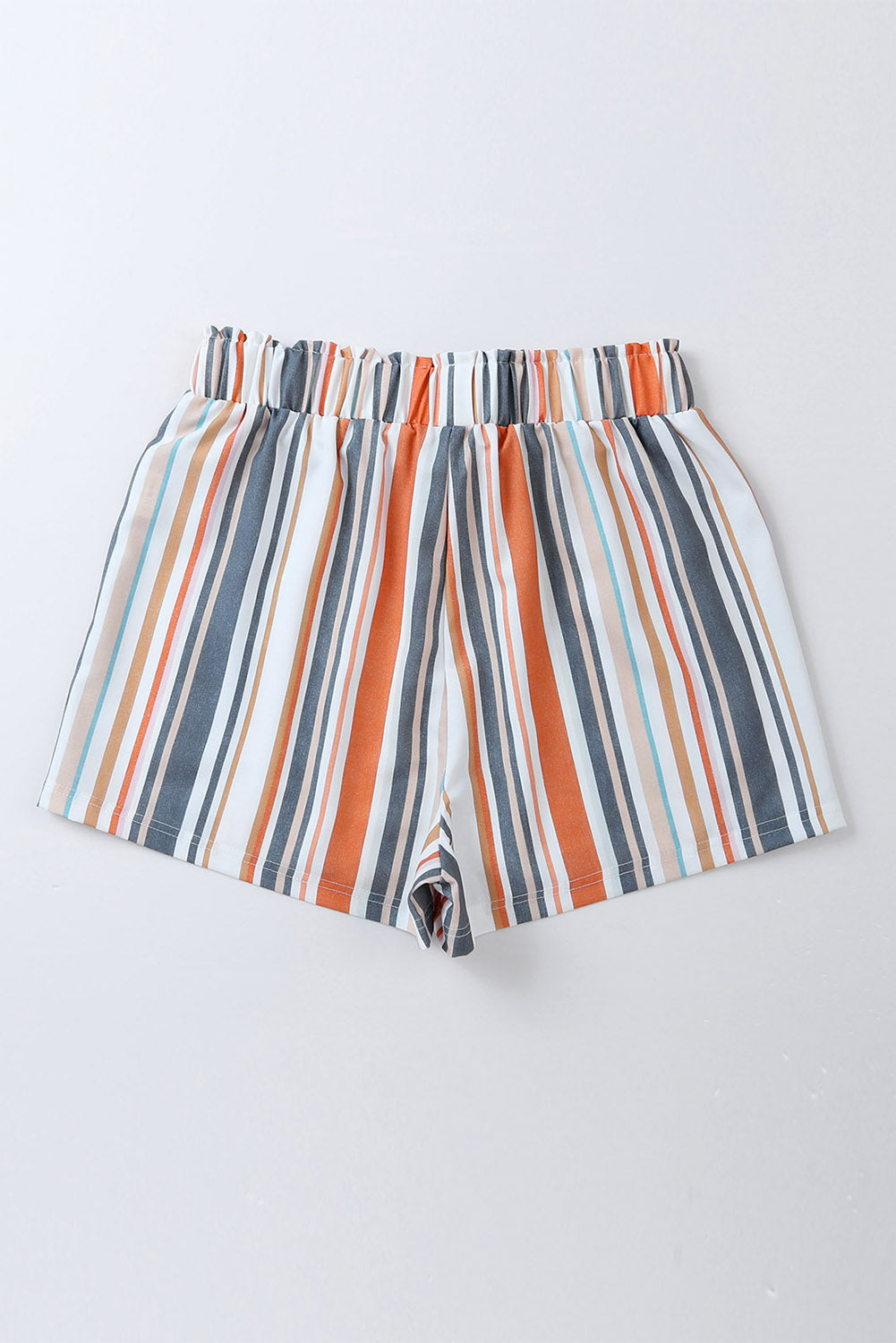 Striped Paperbag Waist Shorts